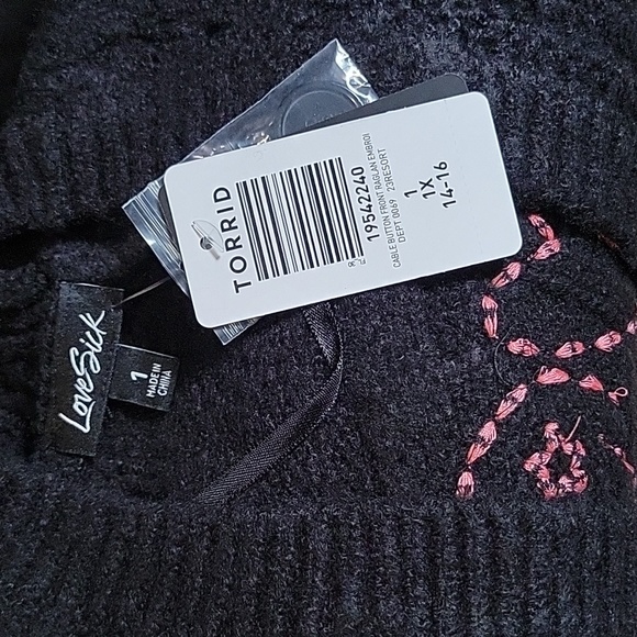 💔Lovesick Embroidered Cardigan - Picture 2 of 9